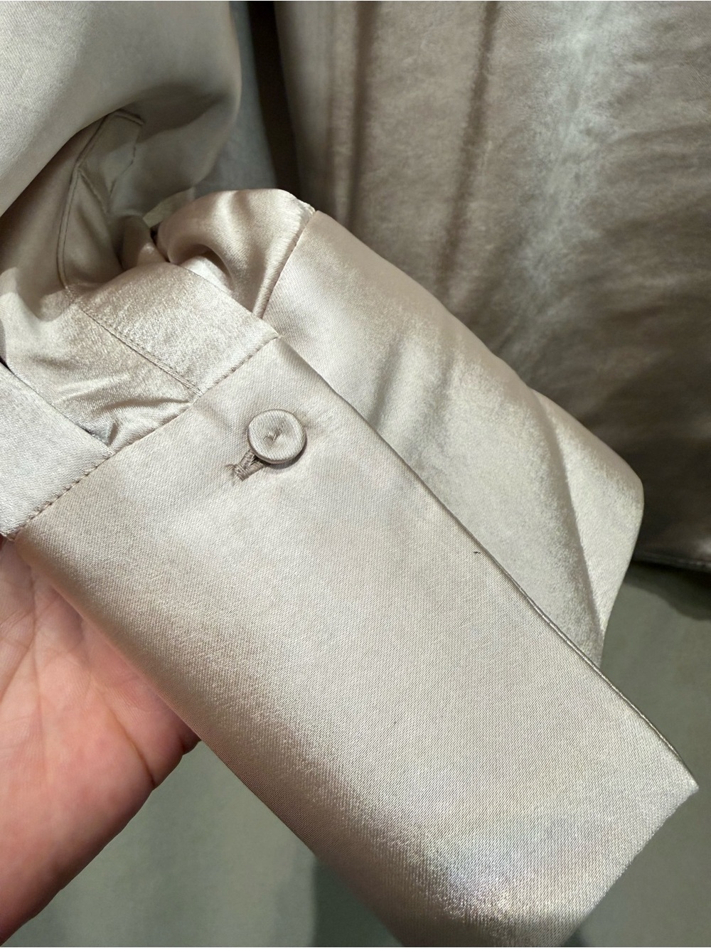 Lilla P Satin Button Down - Picture 7 of 10